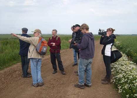 Steve Daniels and others at Ousefleet, Performing Geographies workshop, June 2011